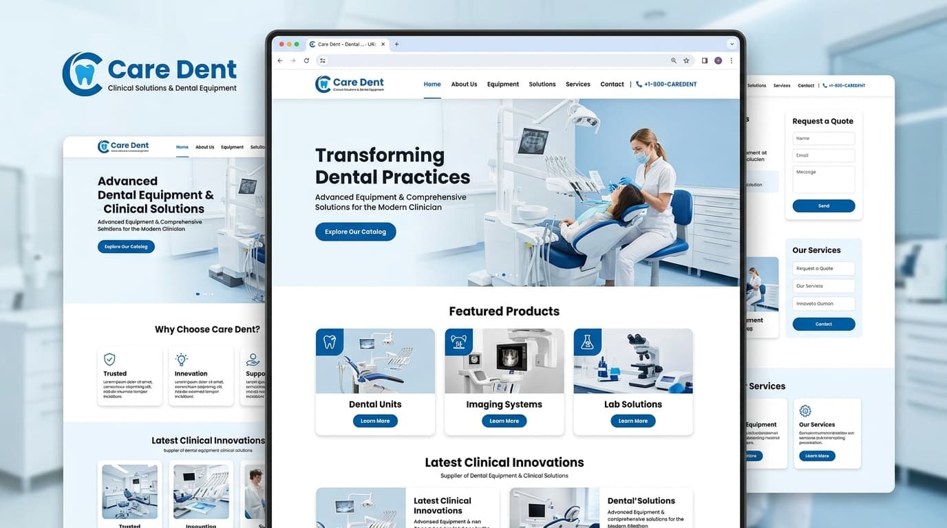 Care Dent website