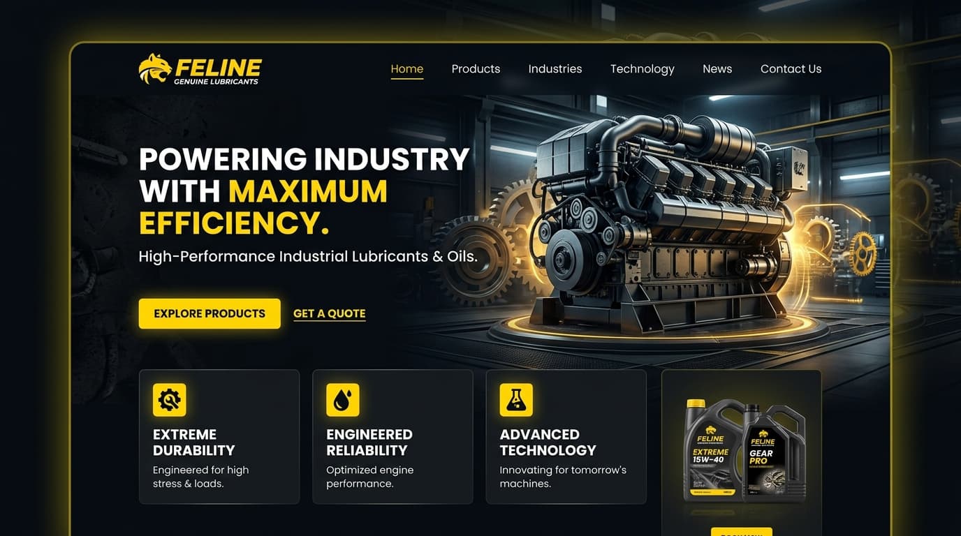 Feline Genuine Lubricants website